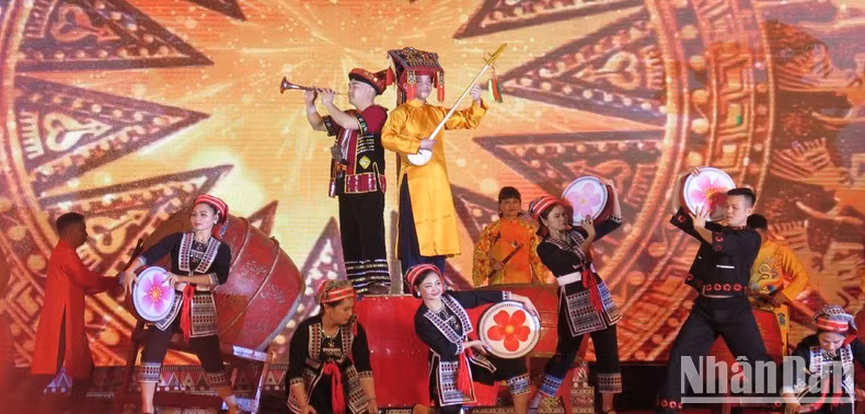 An art performance of the Dao ethnic minority group