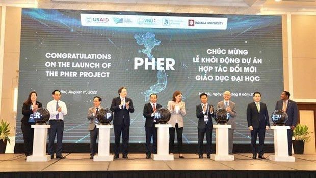At the launching ceremony of a US-funded project on higher education innovation (Photo: MoET)