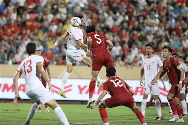 The friendly match against Syria is the second match of the national football team under French coach Philippe Troussier. (Photo: VNA)
