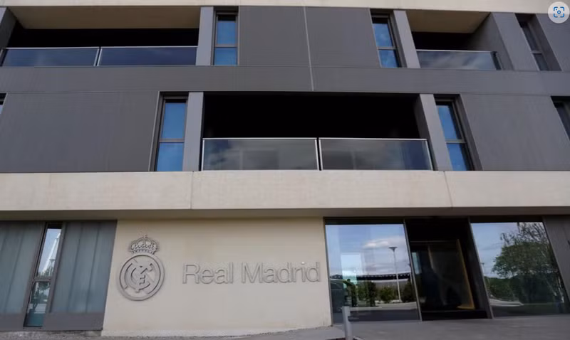Real Madrid's logo is seen at the entrance of the residence of first soccer team - Football Soccer - Real Madrid Preview - Valdebebas, Madrid, Spain. (Photo: Reuters)