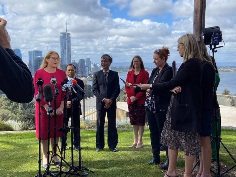 Deputy Premier of Western Australia Rita Saffioti speaks at the event (Photo: VNA)