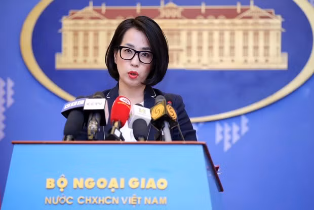 Spokeswoman of the Ministry of Foreign Affairs Pham Thu Hang (Photo: VNA)