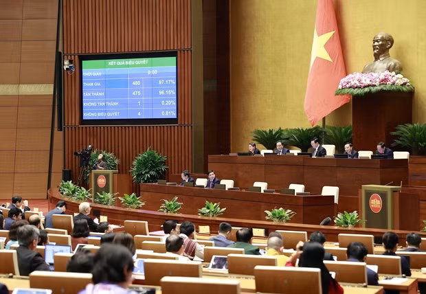 A plenary session of the 15th NA's fifth sitting (Photo: VNA)