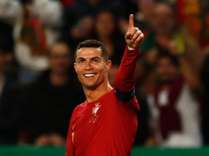 Portugal's Cristiano Ronaldo celebrates scoring their third goal - UEFA Euro 2024 Qualifiers - Group J - Portugal v Liechtenstein - Estadio Jose Alvalade, Lisbon, Portugal - March 23, 2023. (Photo: Reuters)