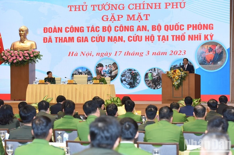 PM Pham Minh Chinh speaks at the event (Photo: NDO)