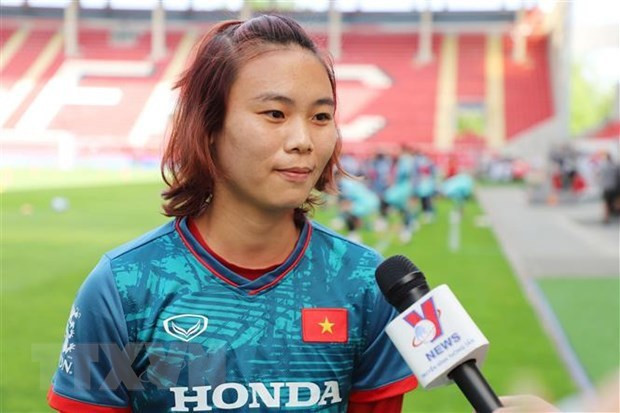 Vietnamese forward Hai Yen (Photo: VNA)