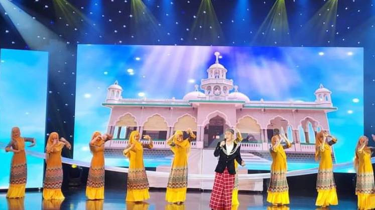 An art performance at the opening ceremony.