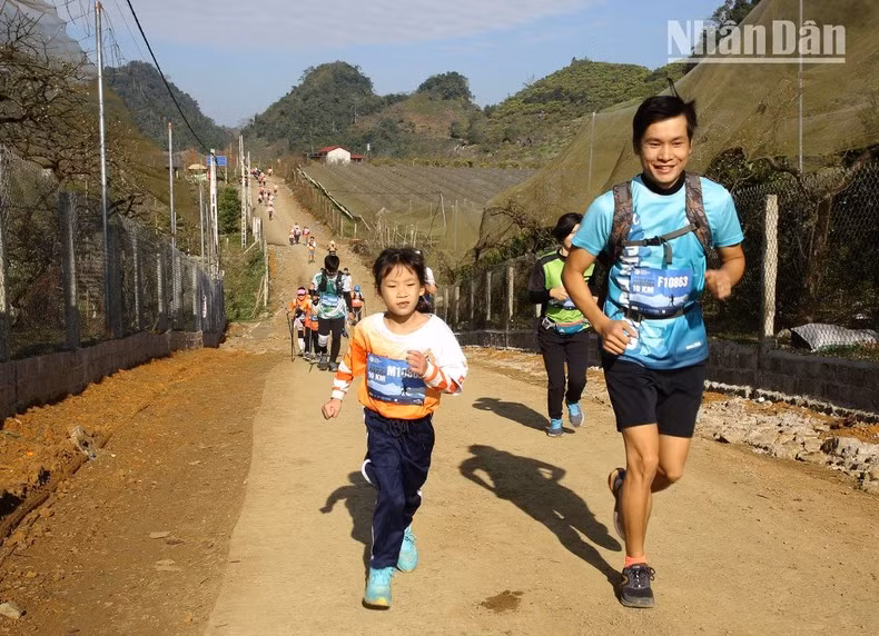 Runners participate in the event.