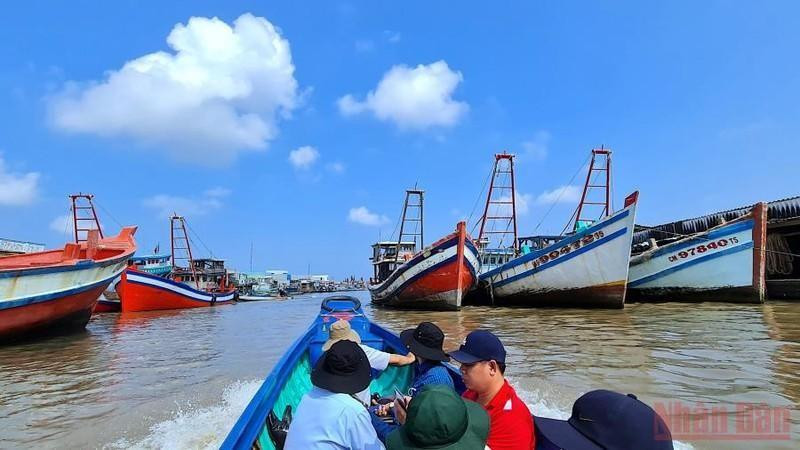 Fishing boats in Ca Mau (Photo: Huu Tung).