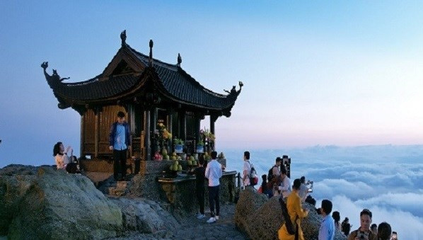 Dong pagoda in the Yen Tu historical relic (Photo: VietnamPlus)