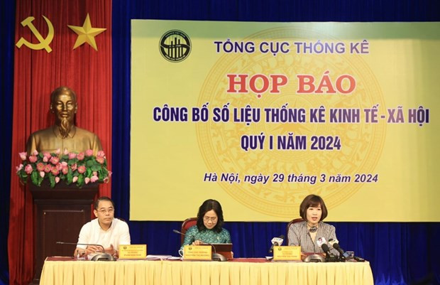 At the press conference (Photo: VNA)