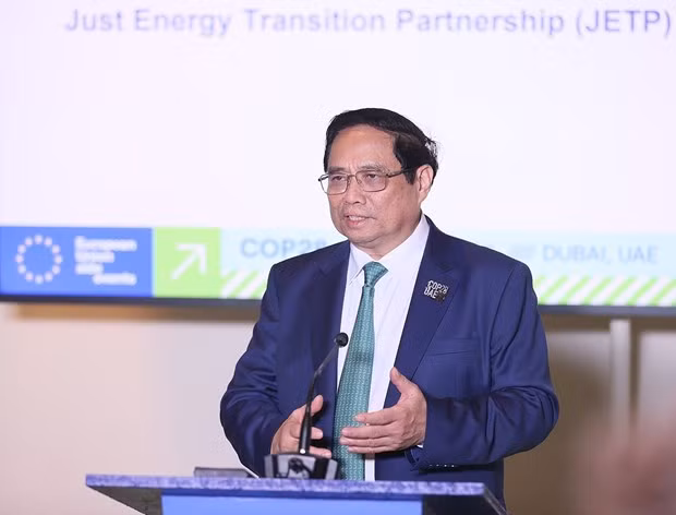 PM Pham Minh Chinh speaks at the ceremony (Photo: VNA)