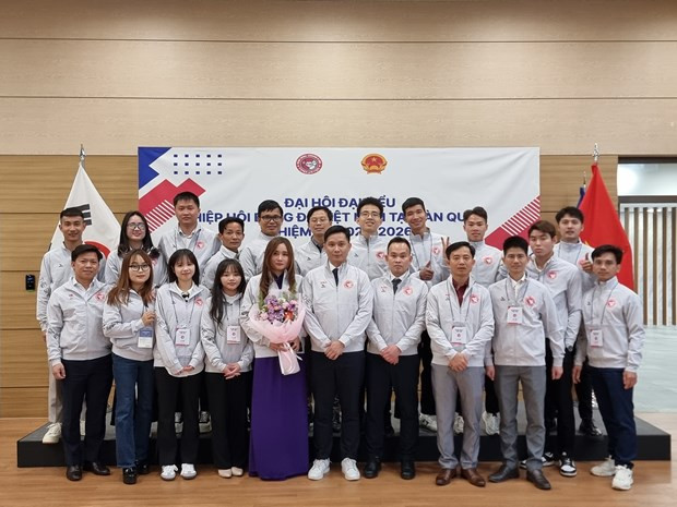The Vietnam Football Association in the Republic of Korea (VFAK) recently held its second congress, introducing a new 27-member executive committee.(Photo: VNA)