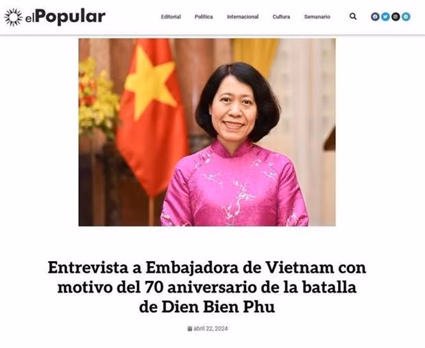 Vietnamese Ambassador to Argentina Ngo Minh Nguyet (Photo: VNA)