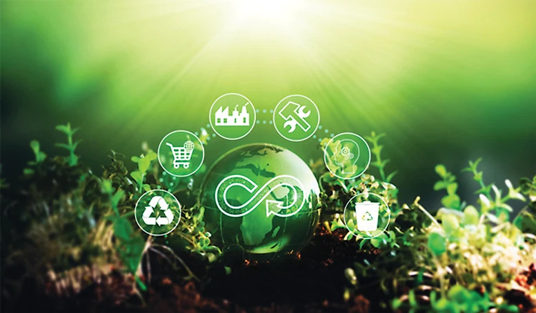Promoting innovation and applying digital technology, environmentally friendly technology and the best available techniques to implement the circular economy. (Photo baochinhphu.vn) 