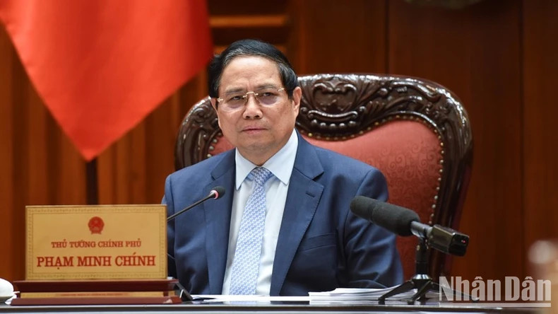 PM Pham Minh Chinh speaks at the event. (Photo: NDO)