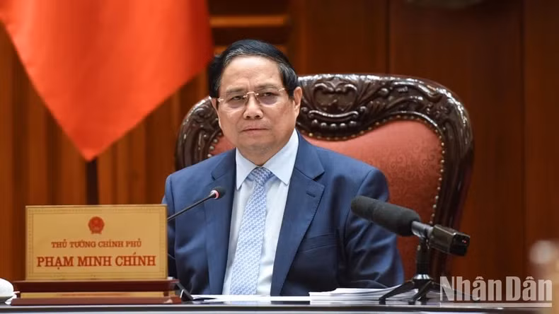 PM Pham Minh Chinh speaks at the event. (Photo: NDO)