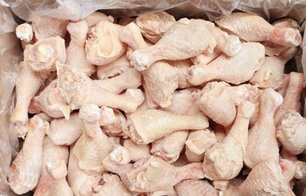 The import tax rate on frozen chicken thighs reduced from 20% to 15%