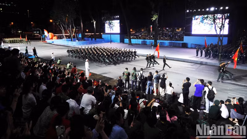 The joy as the parade units march by.