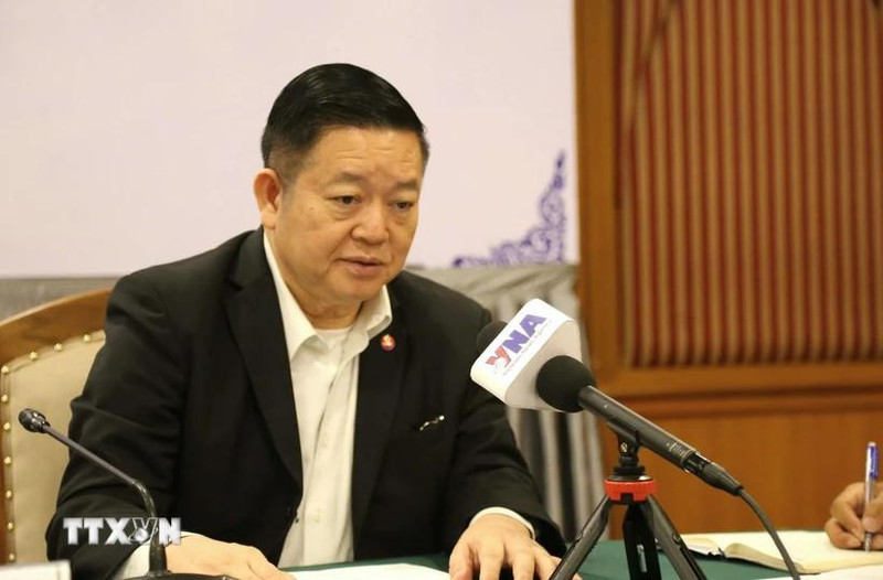 ASEAN Secretary-General Dr Kao Kim Hourn in the interview (Photo: VNA)