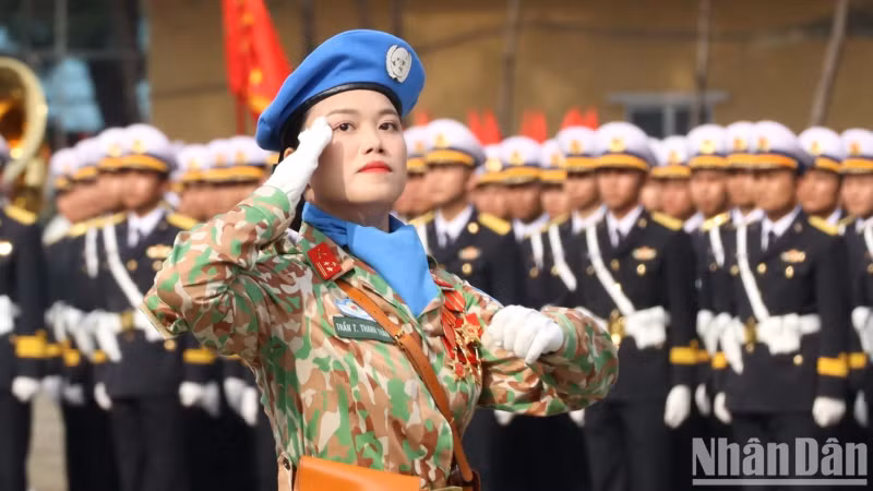 Female commander of the Peacekeeping Officers