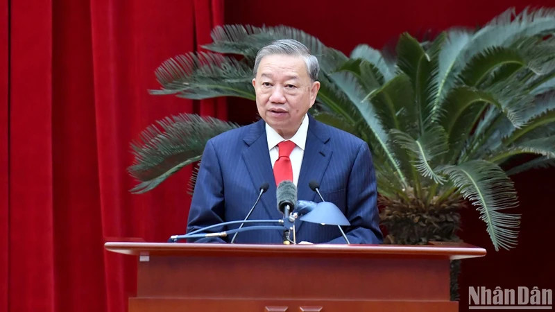 Party General Secretary To Lam addresses the event (Photo: NDO)