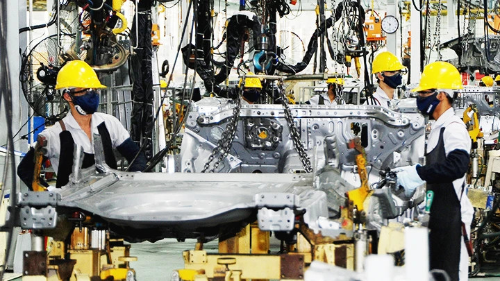 Automobile production line of Truong Hai Group Joint Stock Company. (Photo: NAM NGUYEN)
