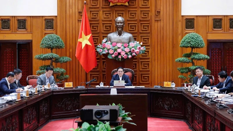 Prime Minister Pham Minh Chinh chairs a meeting on preparations for the 2027 APEC Economic Leaders’ Week in Hanoi on March 3. (Photo: NDO)