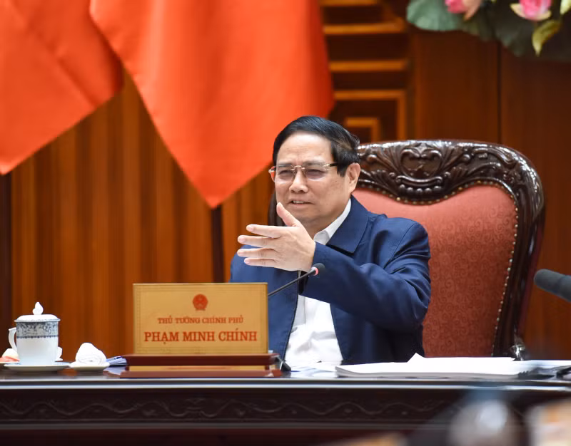 Prime Minister Pham Minh Chinh speaking at the meeting (Photo: NDO)