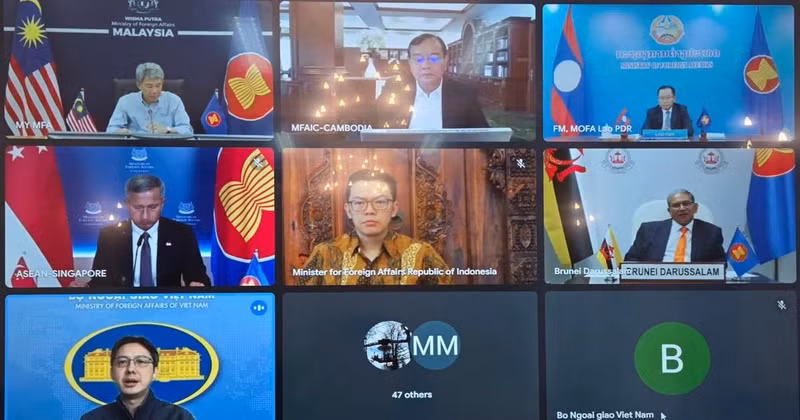 The virtual meeting is convened by Malaysia as ASEAN Chair in 2025. (Photo: Ministry of Foreign Affairs)