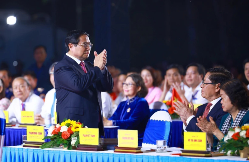 PM Pham Minh Chinh attends the programme in Con Dao on May 3. (Photo: VNA)