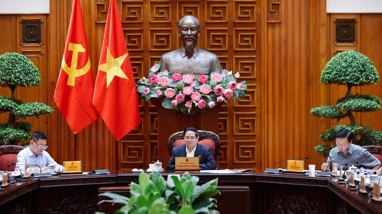 PM Pham Minh Chinh speaks at the meeting (Photo: NDO)