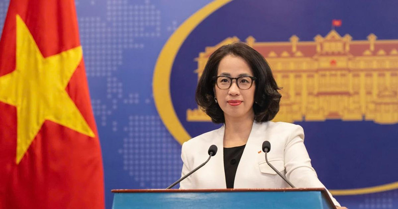 Spokeswoman of the Ministry of Foreign Affairs Pham Thu Hang (Photo: VNA)