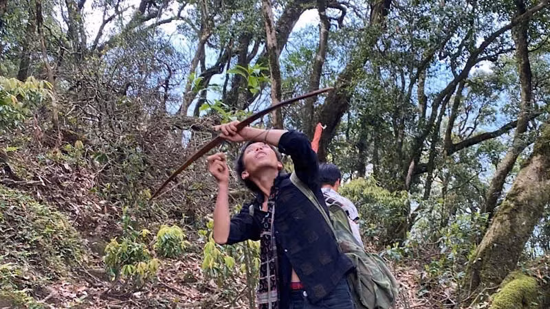 Hunting of birds and wildlife in Ta Lien Forest, Lai Chau Province. (Photo: HANH VAN)