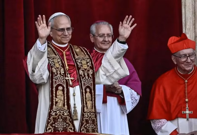 Pope Leo XIV from the balcony of St. Peter's Basilica on May 8. (Photo: AFP/VNA)