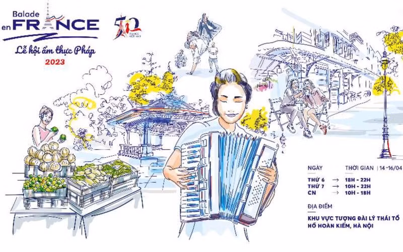 Poster of the French Food Festival. (Photo: French Embassy in Vietnam)