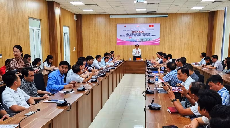 At the press conference 