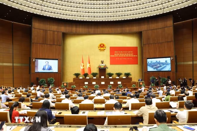 An overview of the national teleconference of the Party Central Committee’s Politburo and Secretariat (Photo: VNA)