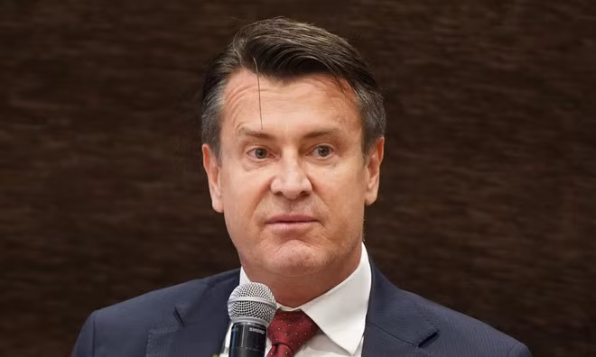 Julian Gorman, GSMA’s Head of Asia-Pacific, speaks at the event in Hanoi on April 15. (Source: vnexpress.net)