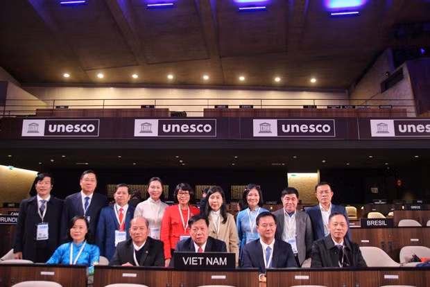 The Vietnamese delegation to the event. (Photo: VNA)