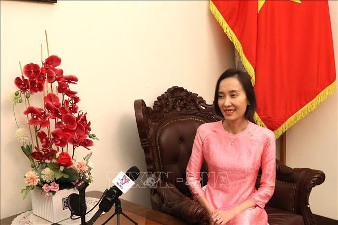 Chargé d'affaires of the Vietnamese Embassy in Malaysia Nguyen Thi Ngoc Anh. (Photo: VNA)