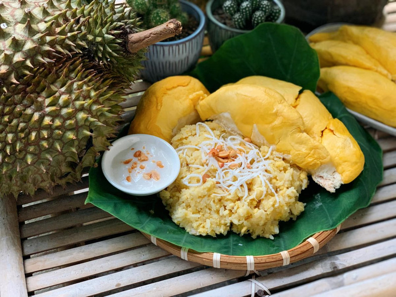 Durian sticky rice: A Mekong Delta's specialty