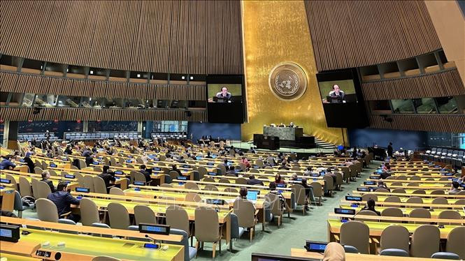 The United Nations General Assembly (UNGA) on February 24 adopted two resolutions on the organisation of the High-Level Meeting on Pandemic Prevention, Preparedness and Response and the High-Level Meeting on the Fight Against Tuberculosis (Photo: VNA)