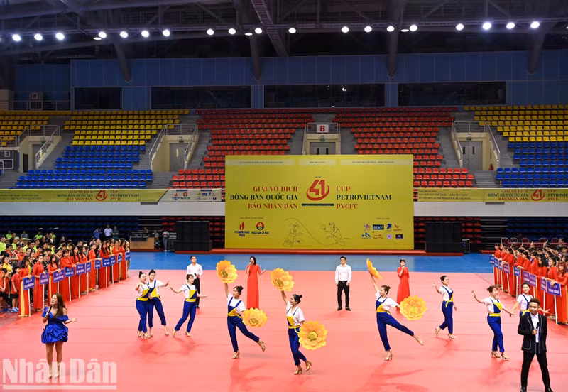 A performance at the opening ceremony.