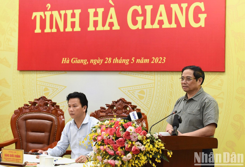Prime Minister Pham Minh Chinh speaking at the event (Photo: NDO/Tran Hai)