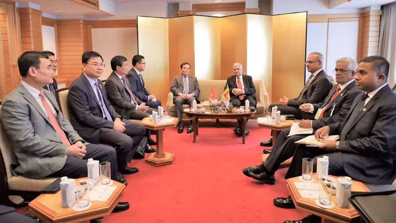 Deputy PM Tran Luu Quang meets President of Sri Lanka Ranil Wickremesinghe (Photo: VNA)