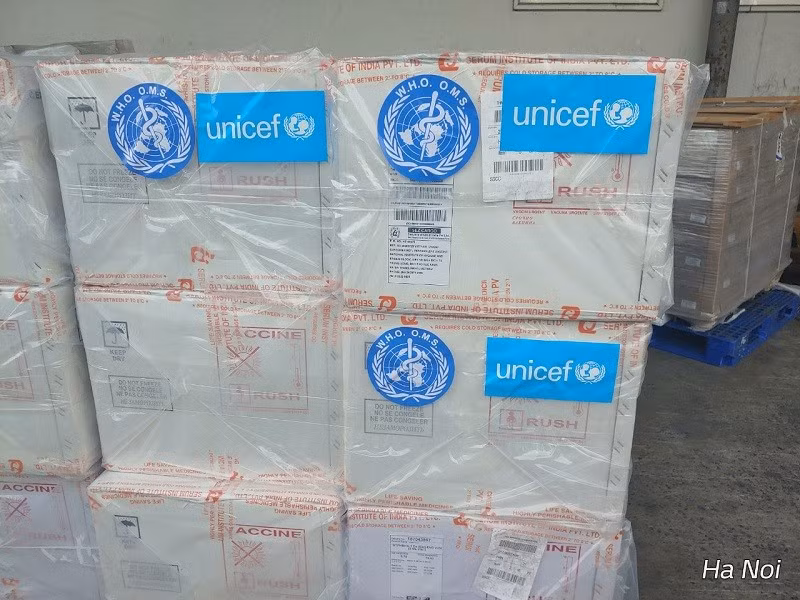 WHO-, UNICEF-supported 5-in-1 vaccine arrives in Vietnam