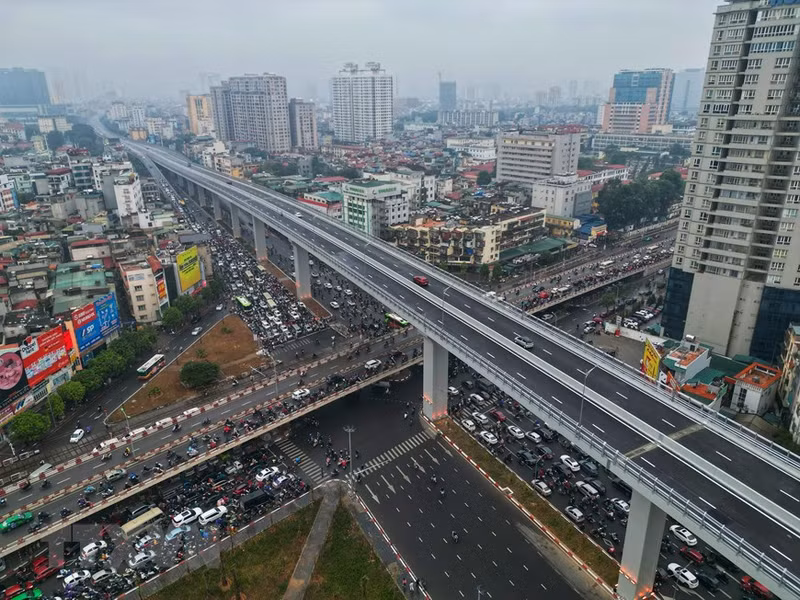 Hanoi: Elevated Ring Road No.2 opened to traffic (Photo: VNA)