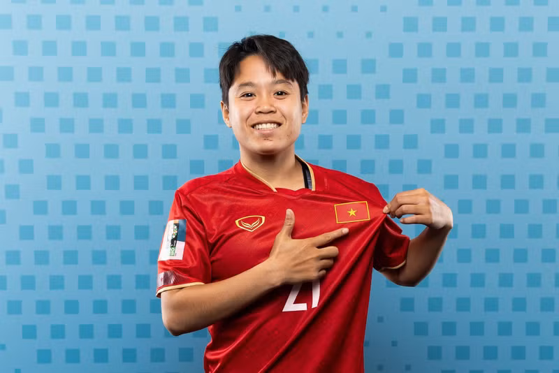 Midfielder Ngan Thi Van Su (Hanoi Women’s Football Club)