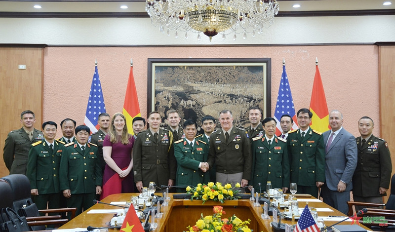 At the talks (Photo: qdnd.vn)